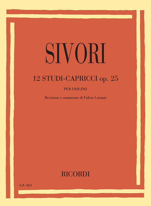 12 Studi-Capricci Op. 25  - per violino - pro housle